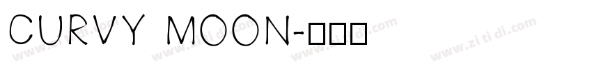 CURVY MOON字体转换